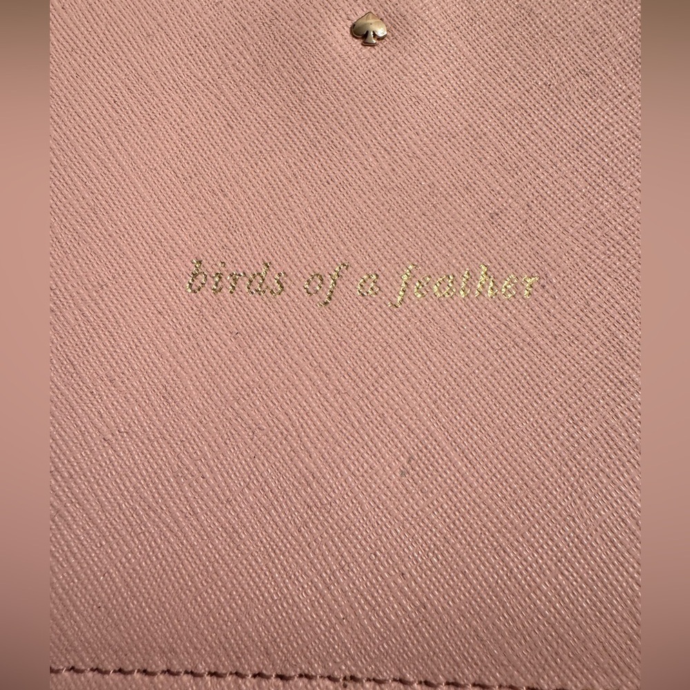 Kate Spade ♠️ birds of a feather Pink Wristlet - Picture 2 of 10